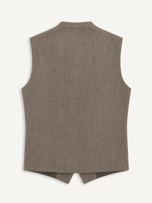 The Slate Vest in Earth-Tone