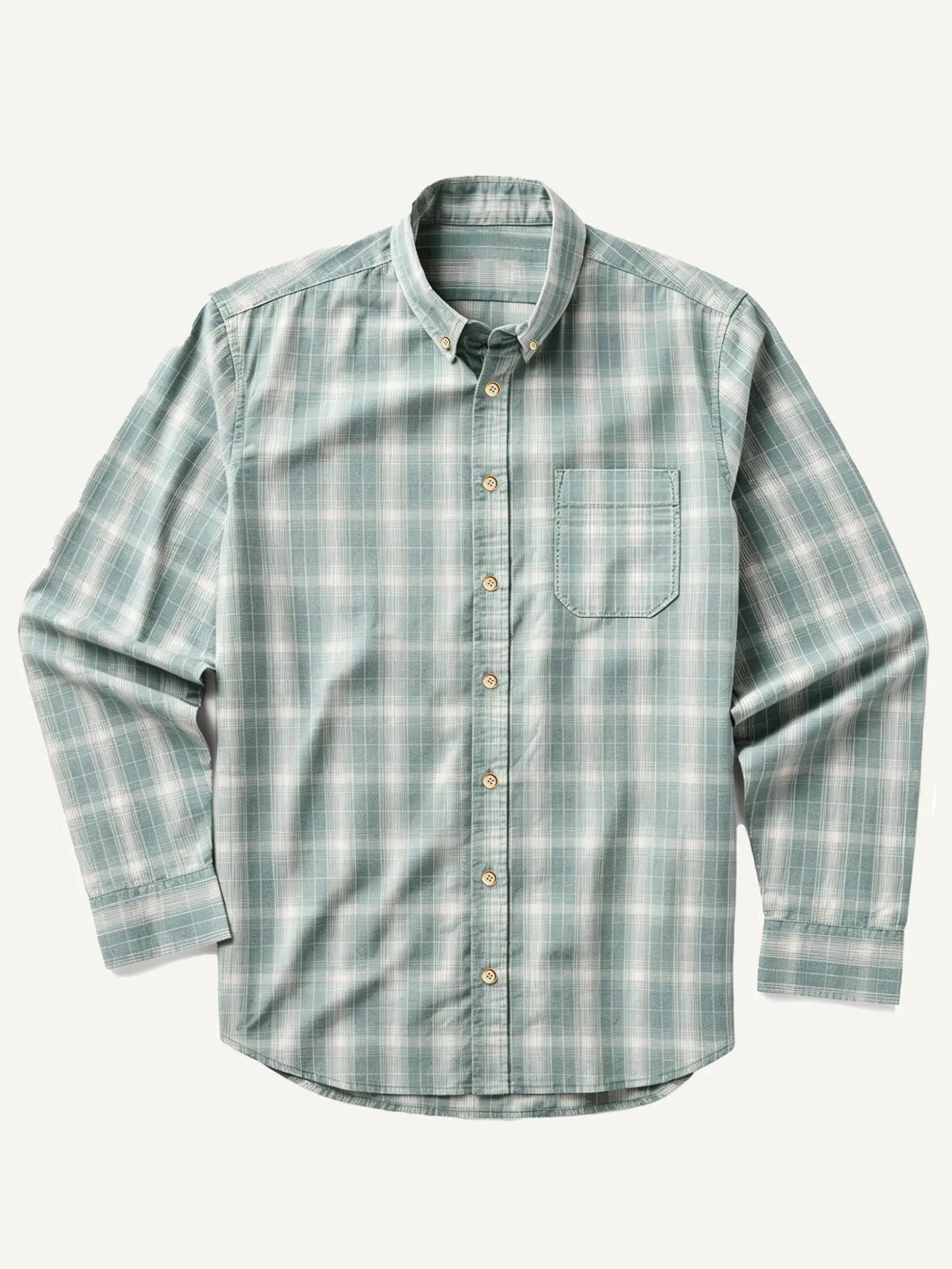 The Tidal Shirt in Driftwood Plaid