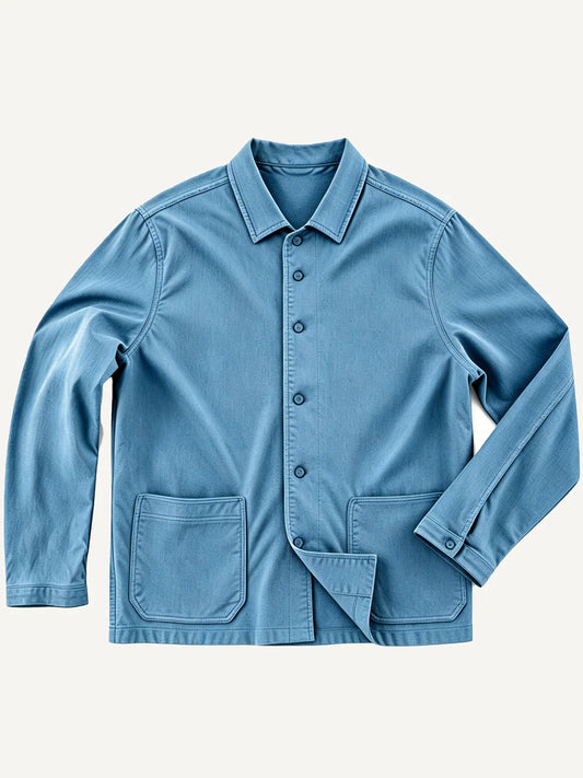 The Atelier Chore Jacket in Slate Blue