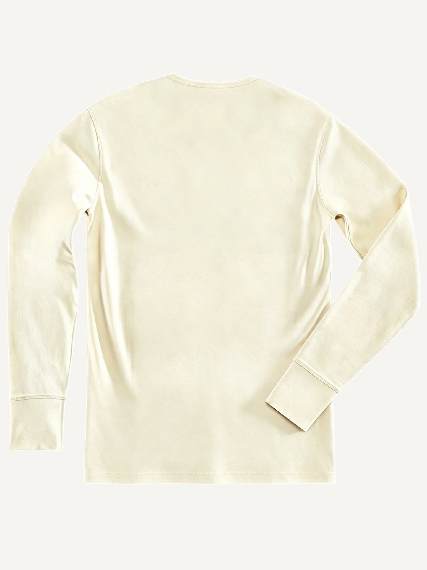 The Classic Henley Shirt in Cream White