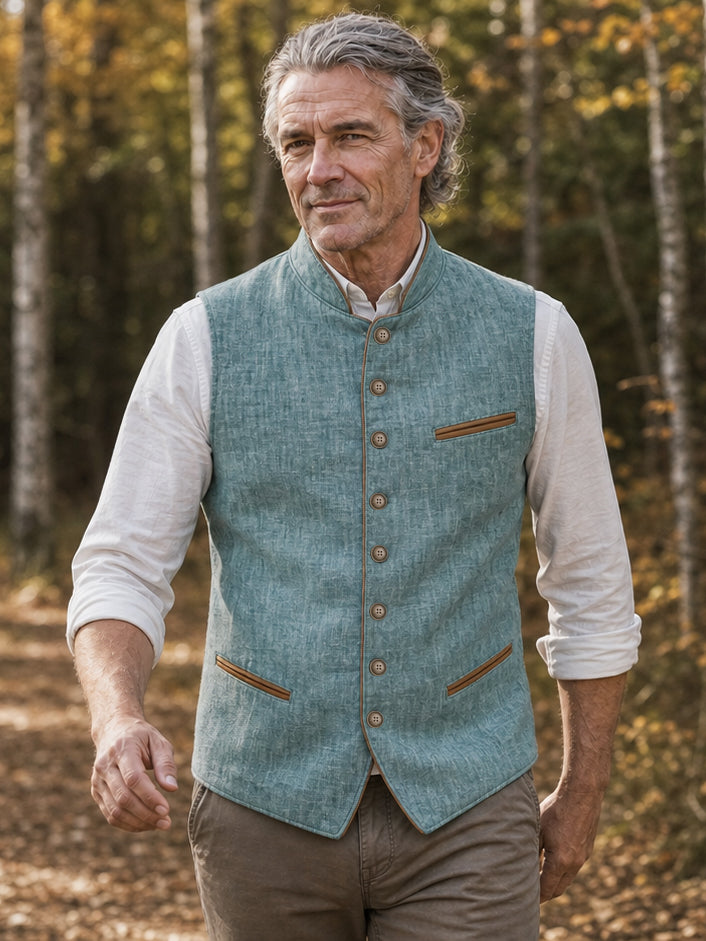 The Glacier Waistcoat in Alpine Lake
