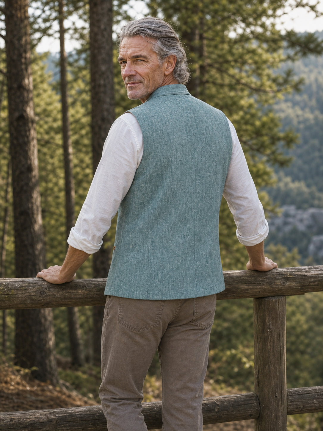 The Glacier Waistcoat in Alpine Lake