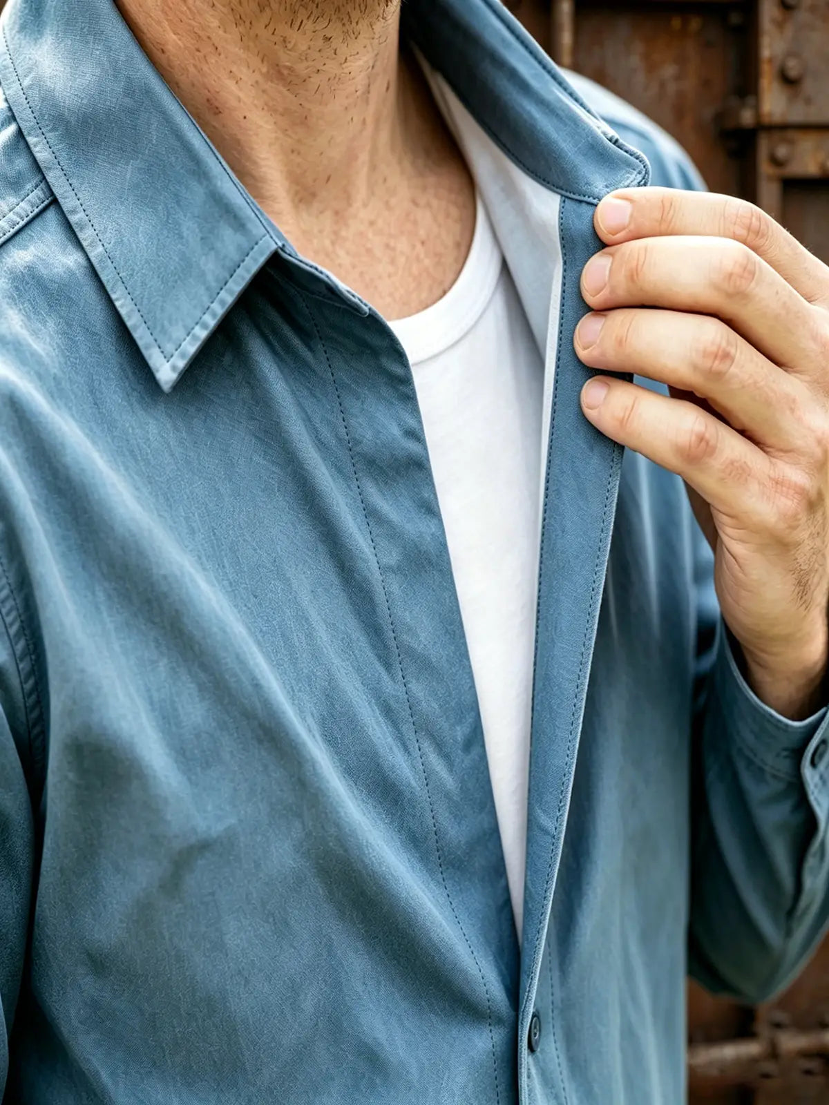 The Atelier Chore Jacket in Slate Blue