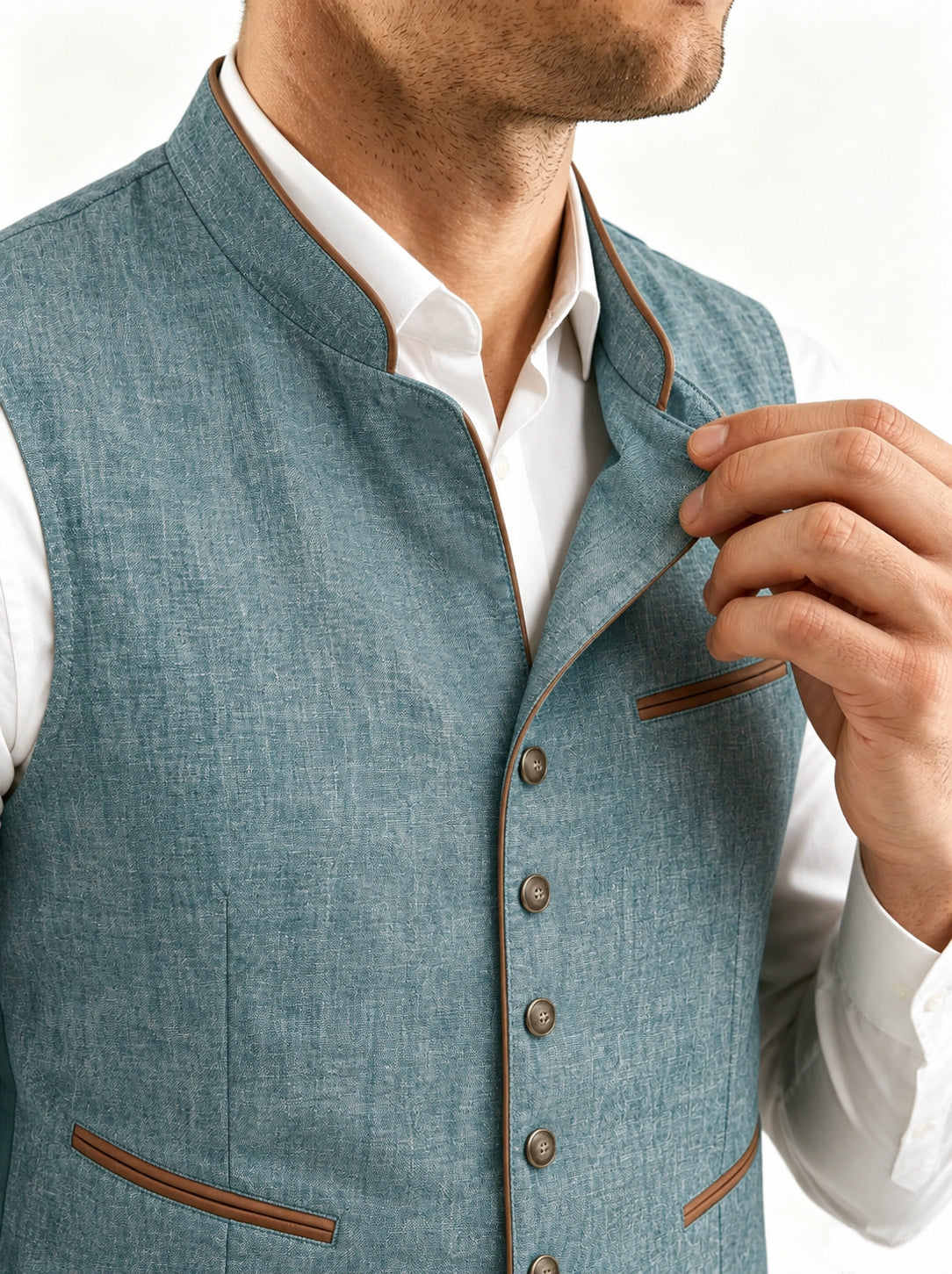 The Glacier Waistcoat in Alpine Lake