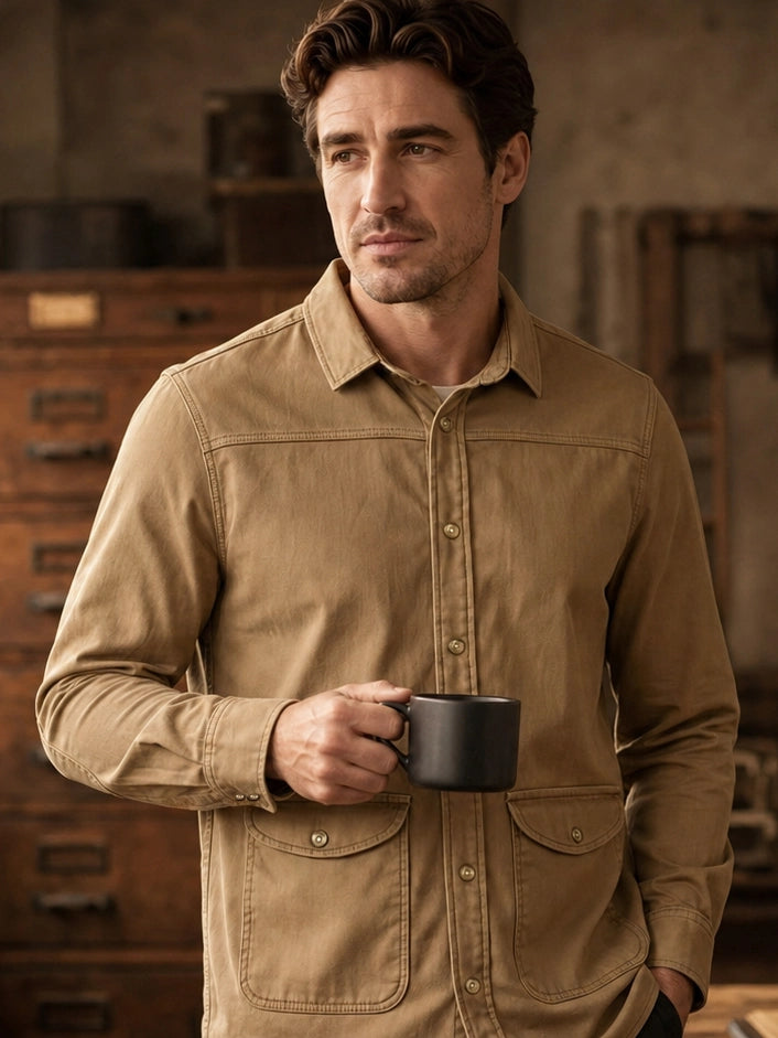 The Pioneers Chore Jacket in Tan