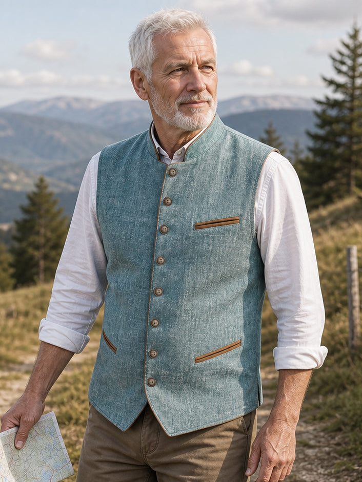 The Glacier Waistcoat in Alpine Lake