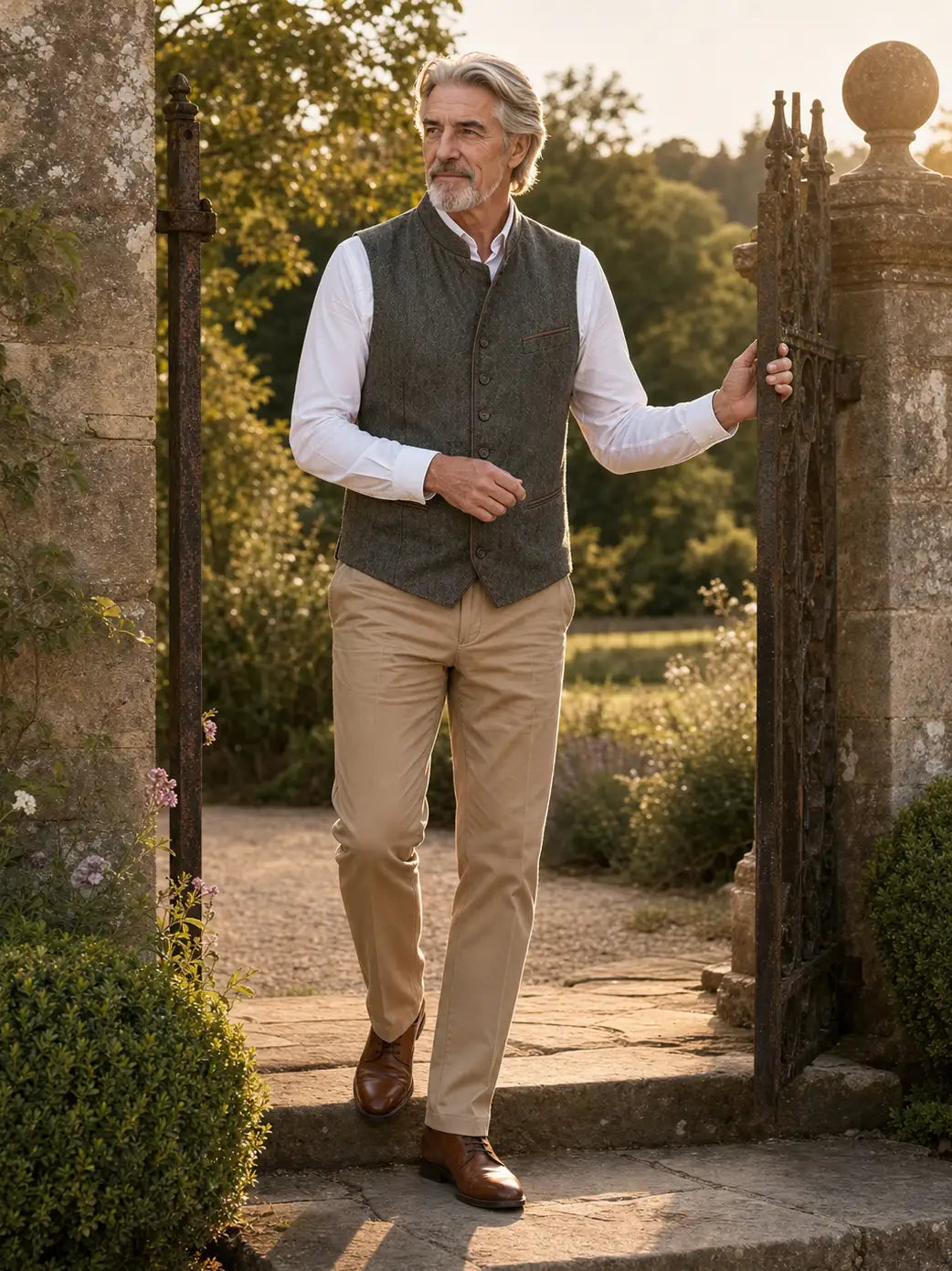 The Alder Waistcoat in Olive